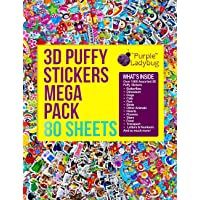 Pegatinas en Relieve 3D para Niños de Purple Ladybug - Gran Lote de 80 Hojas Todas Diferentes y más de 2000 Stickers…